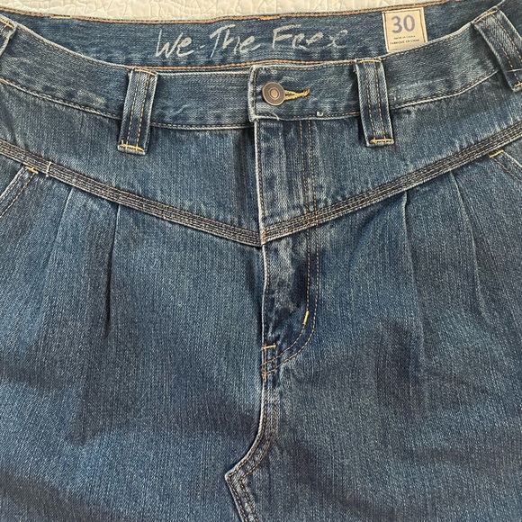 NWT Free People Pleated Denim Skirt Size 30 - Picture 3 of 4